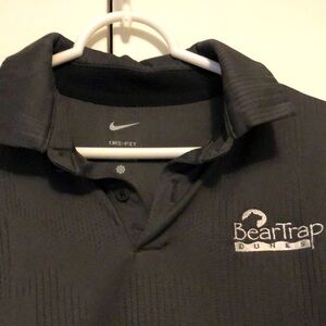 Nike  Bear Trap Dunes Dri-Fit Golf Shirt, charcoal, excellent condition.